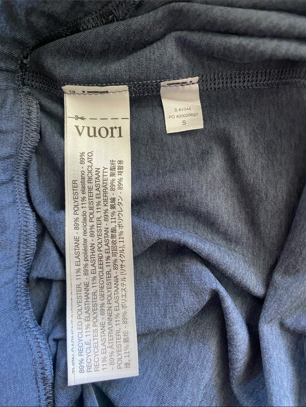 Vuori ponto dream knit shorts blue men’s small. NWOT - Picture 5 of 6